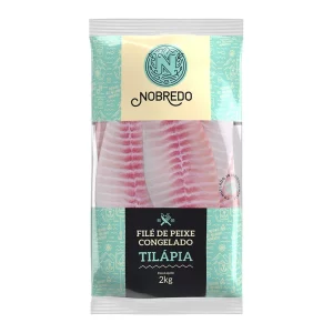 FILÉ DE PEIXE TILÁPIA IQF NOBREDO - 2KG