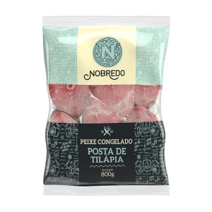 POSTA DE PEIXE TILÁPIA NOBREDO - 800G